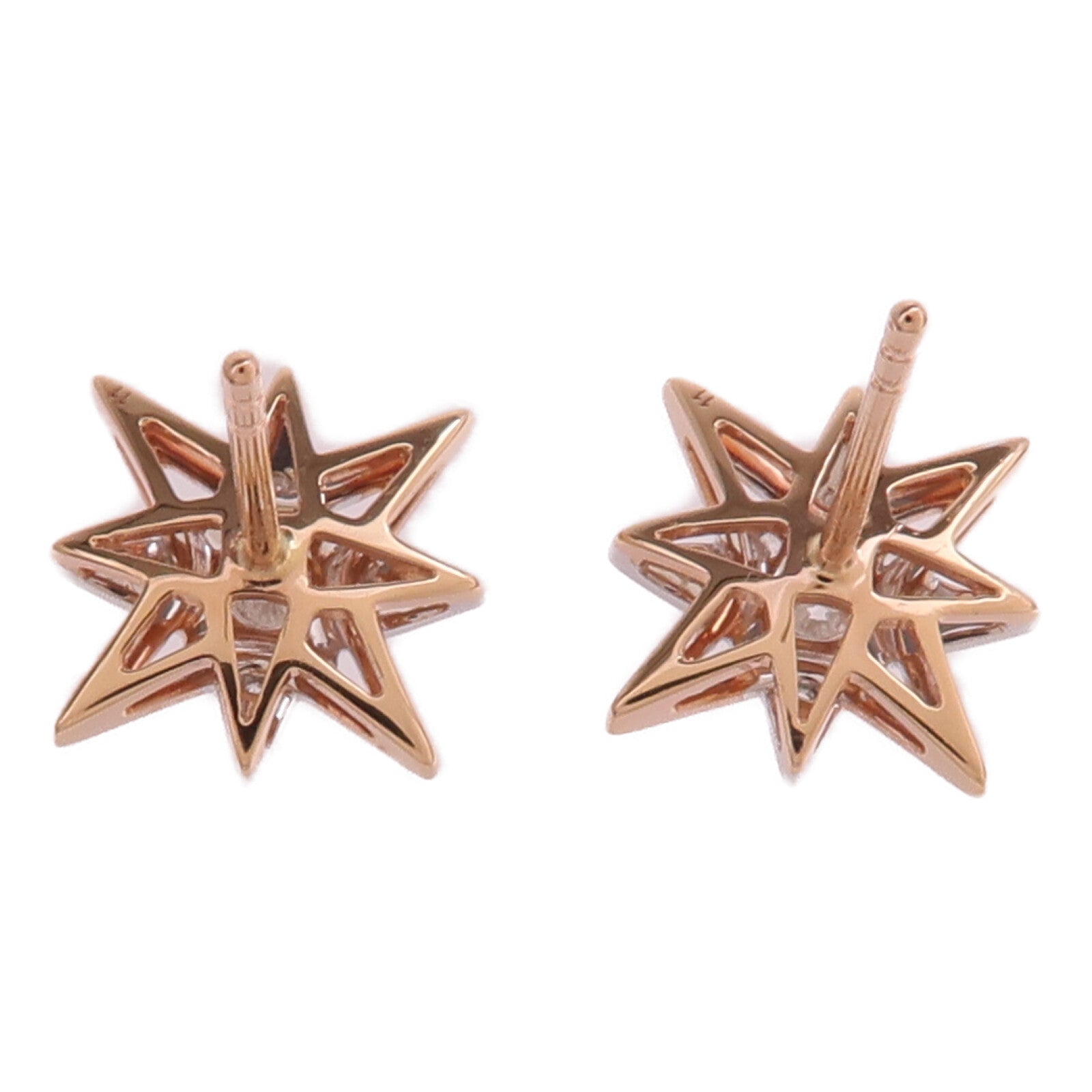 JEWELRY 18K白金/玫瑰金Diamond Earrings鑽石耳環