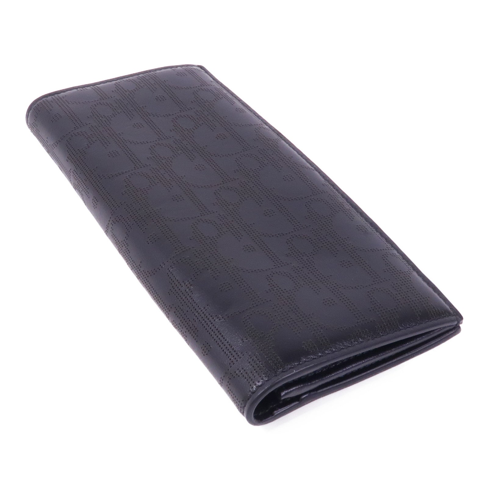 Dior 牛皮皮革Long Wallet銀扣長錢包