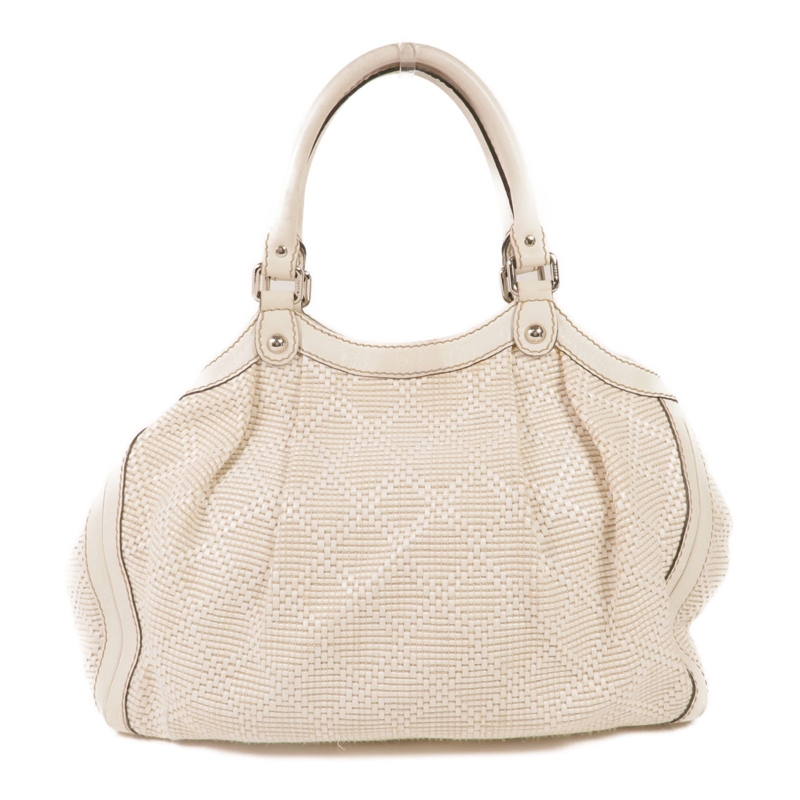 GUCCI 牛皮皮革Sukey Handbag銀扣手挽袋