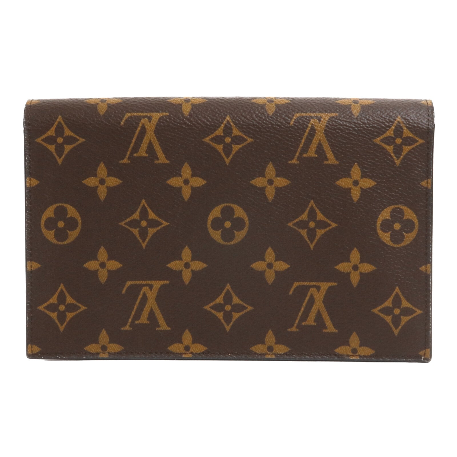 LOUIS VUITTON Monogram Portefeuille Flore鏈帶肩背袋