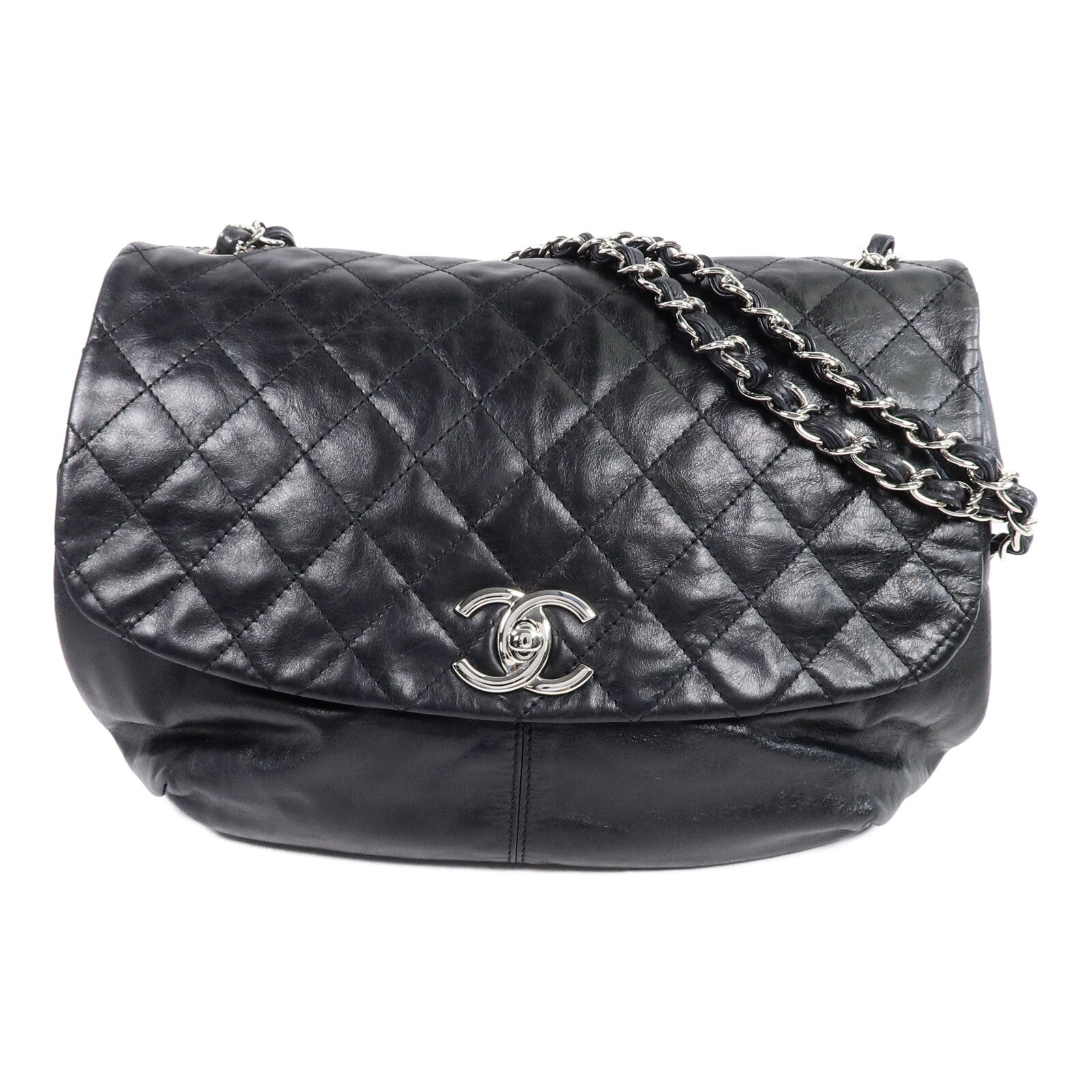 CHANEL 牛皮皮革Chain Shoulder Bag鏈帶肩背袋