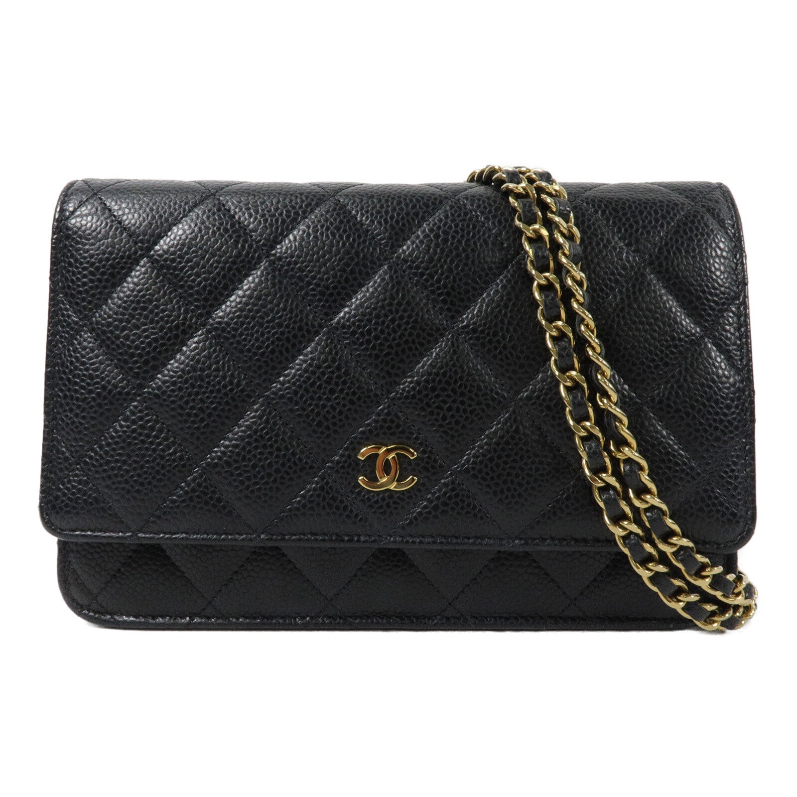 CHANEL 牛皮皮革WOC Wallet On Chain鏈帶肩背袋
