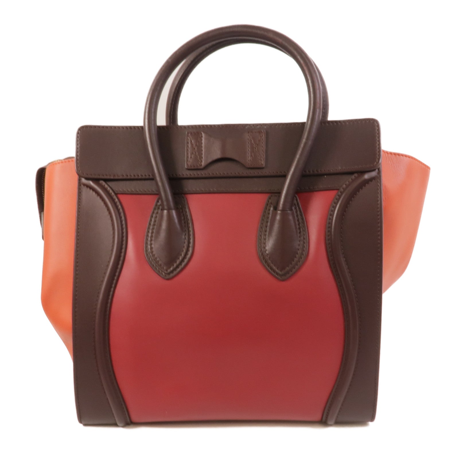 CELINE 牛皮皮革Mini Luggage手挽袋