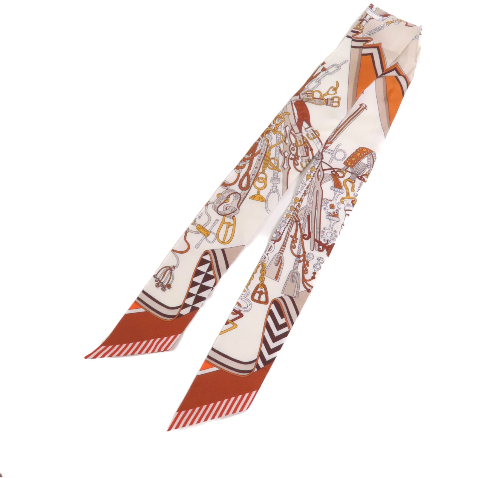 HERMES 絲質Twilly絲巾