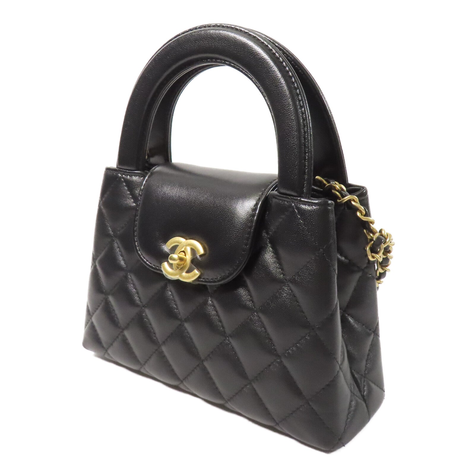CHANEL 羊皮皮革25C Kelly Bag鏈帶手挽肩背兩用袋