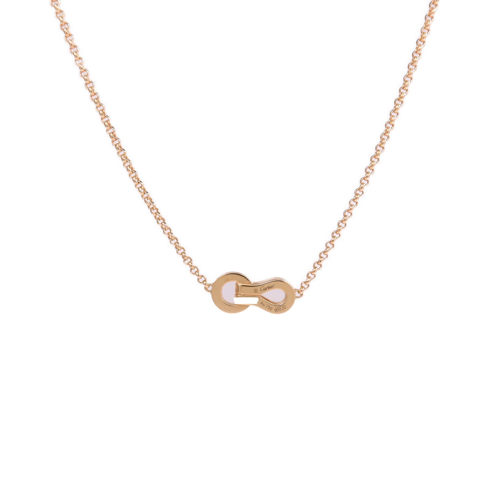 CARTIER 【激減優惠】18K玫瑰金Agrafe Diamond Necklace鑽石項鍊