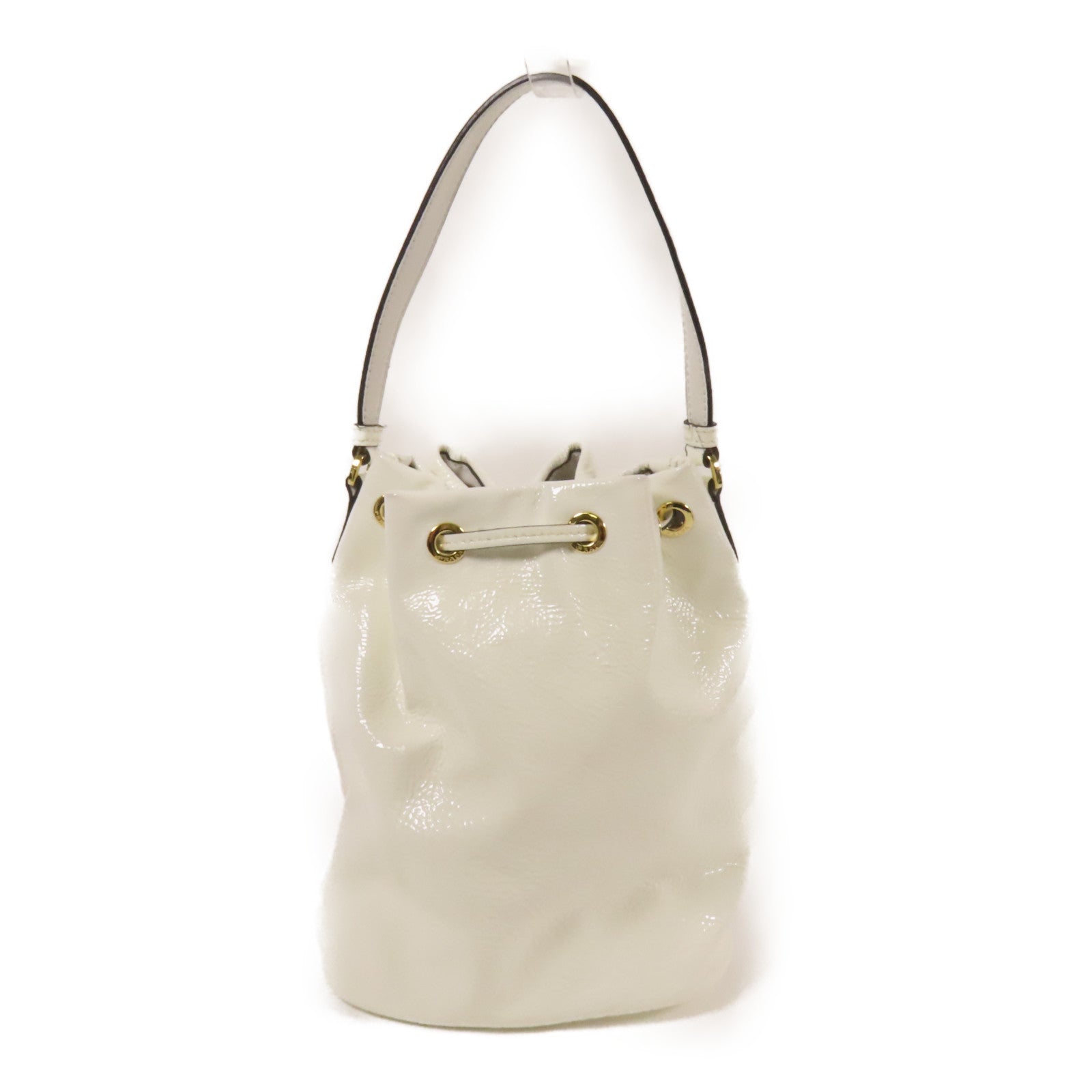 PRADA 漆皮皮革Duet NaplakBag金扣手挽肩背袋兩用袋