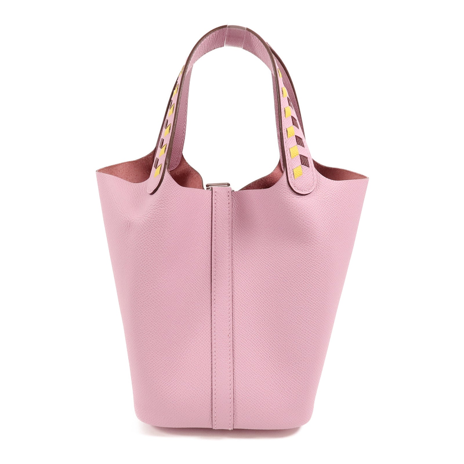HERMES Epsom皮革Picotin PM手挽袋Mauve Sylvestre