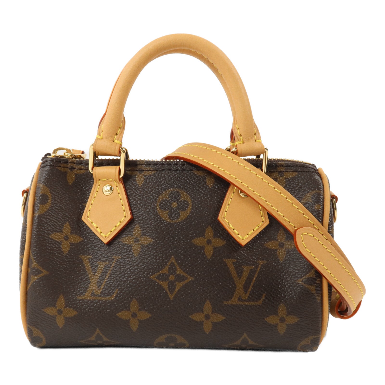 LOUIS VUITTON Monogram Nano Speedy手挽肩背兩用袋