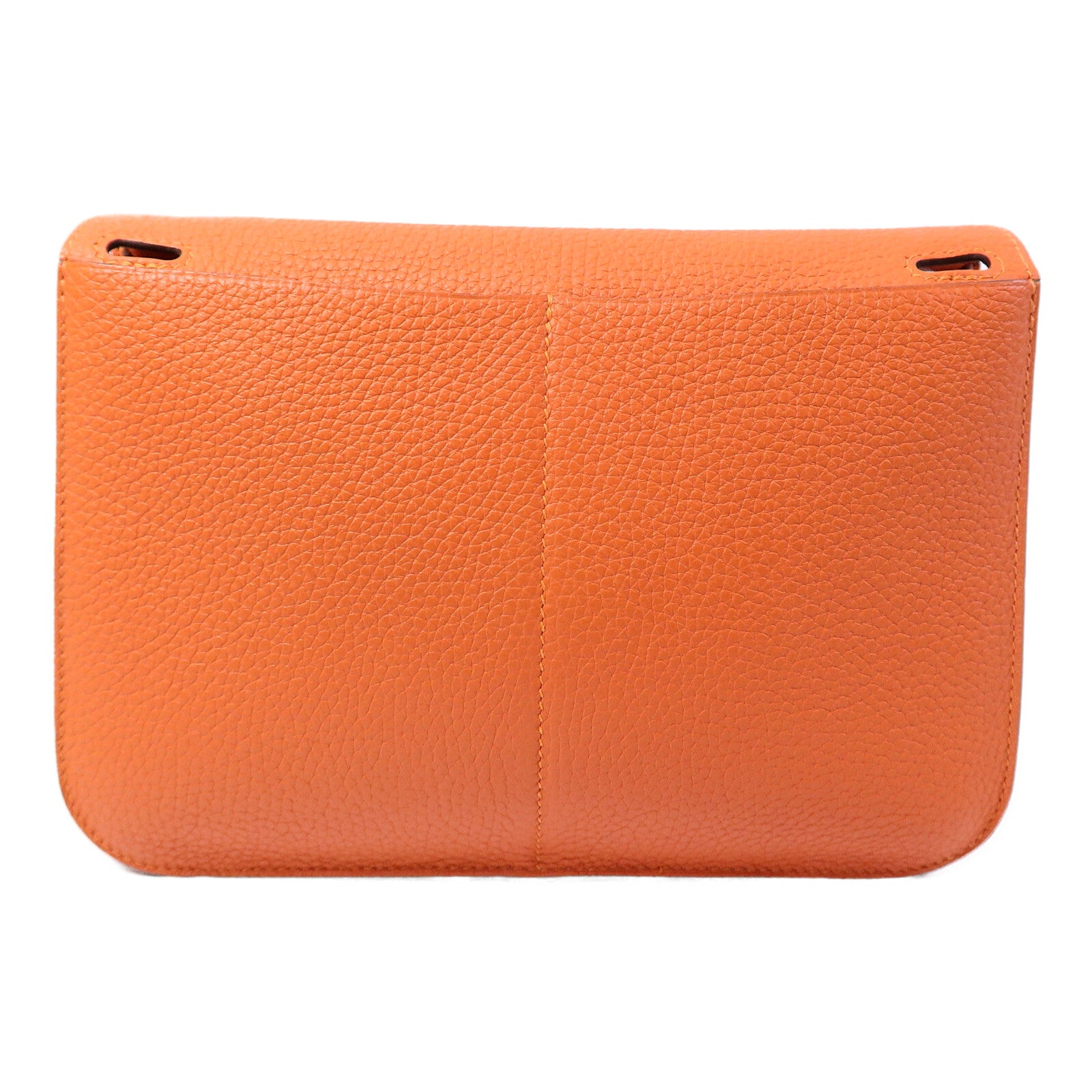 HERMES Clemence皮革Halzan 25手挽肩背兩用袋Feu
