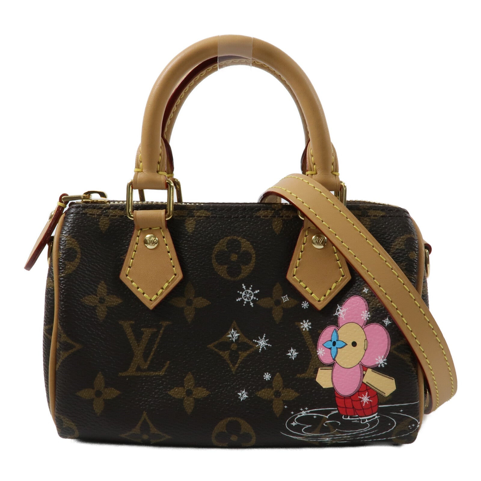 LOUIS VUITTON Monogram Nano Speedy手挽肩背兩用袋