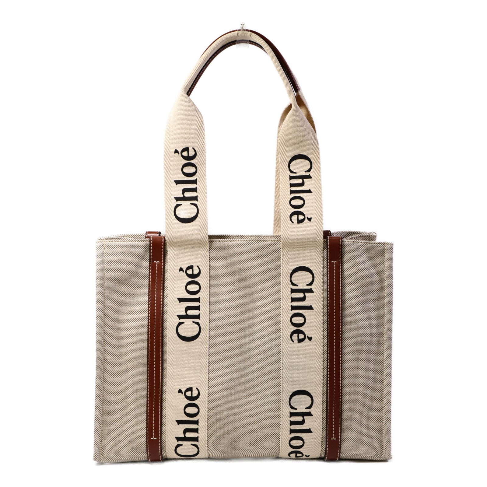 Chloe 帆布Woody Tote Medium手挽袋