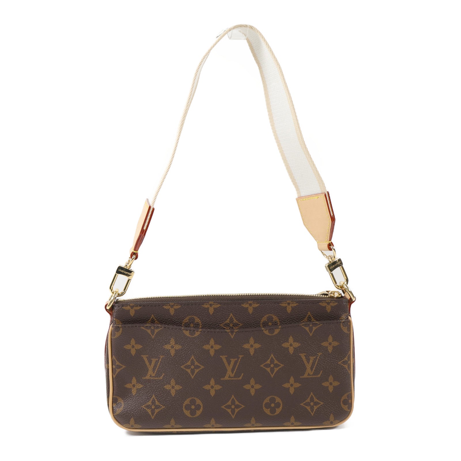 LOUIS VUITTON Monogram Vivacite金扣手挽肩背兩用袋