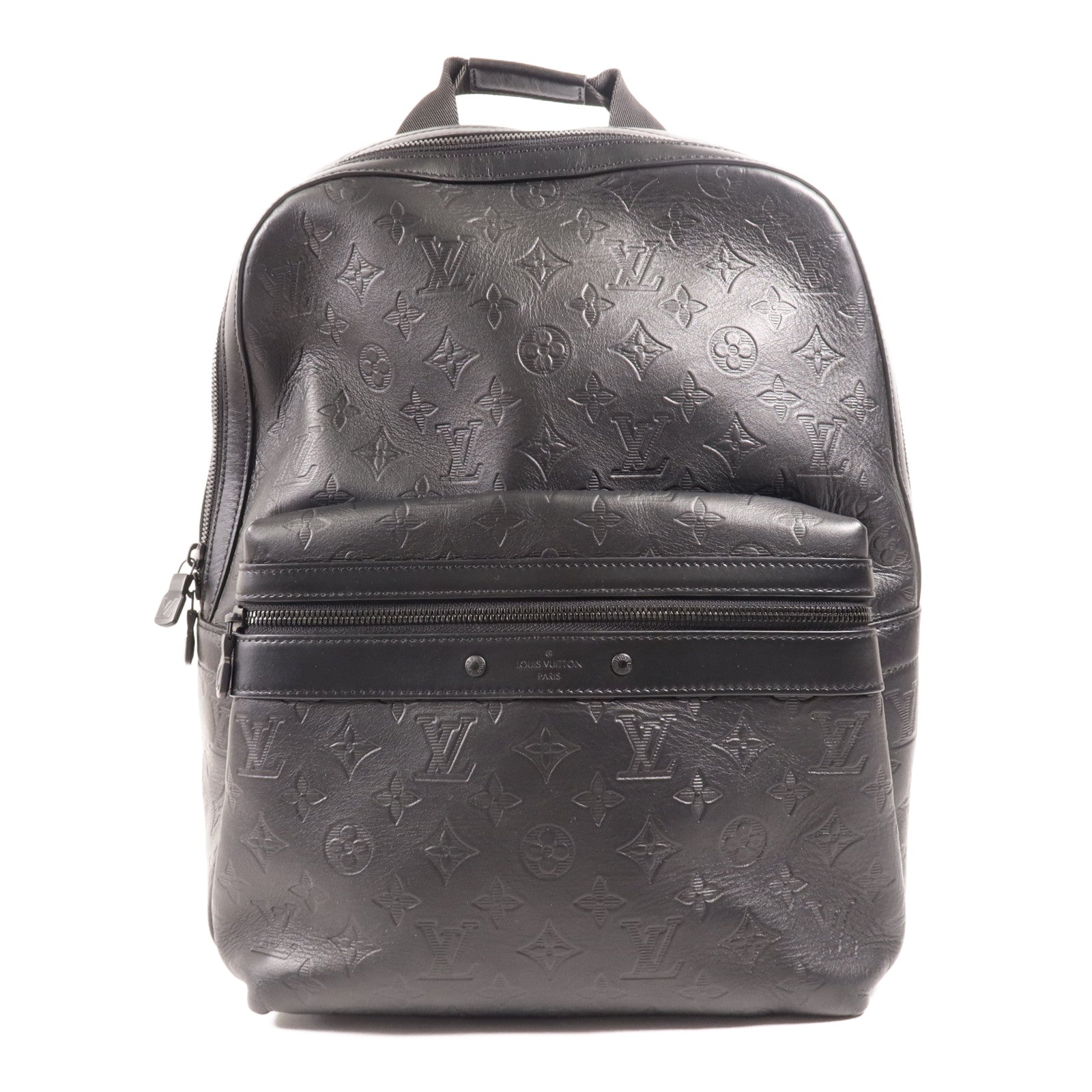 LOUIS VUITTON Monogram Embossed Discovery Backpack銀扣背包
