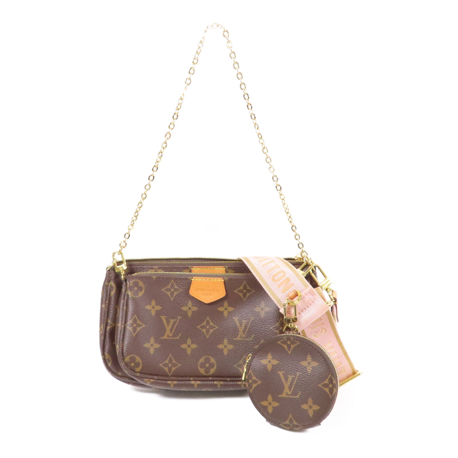LOUIS VUITTON Monogram Multi Pochette Accessoires金扣肩背袋