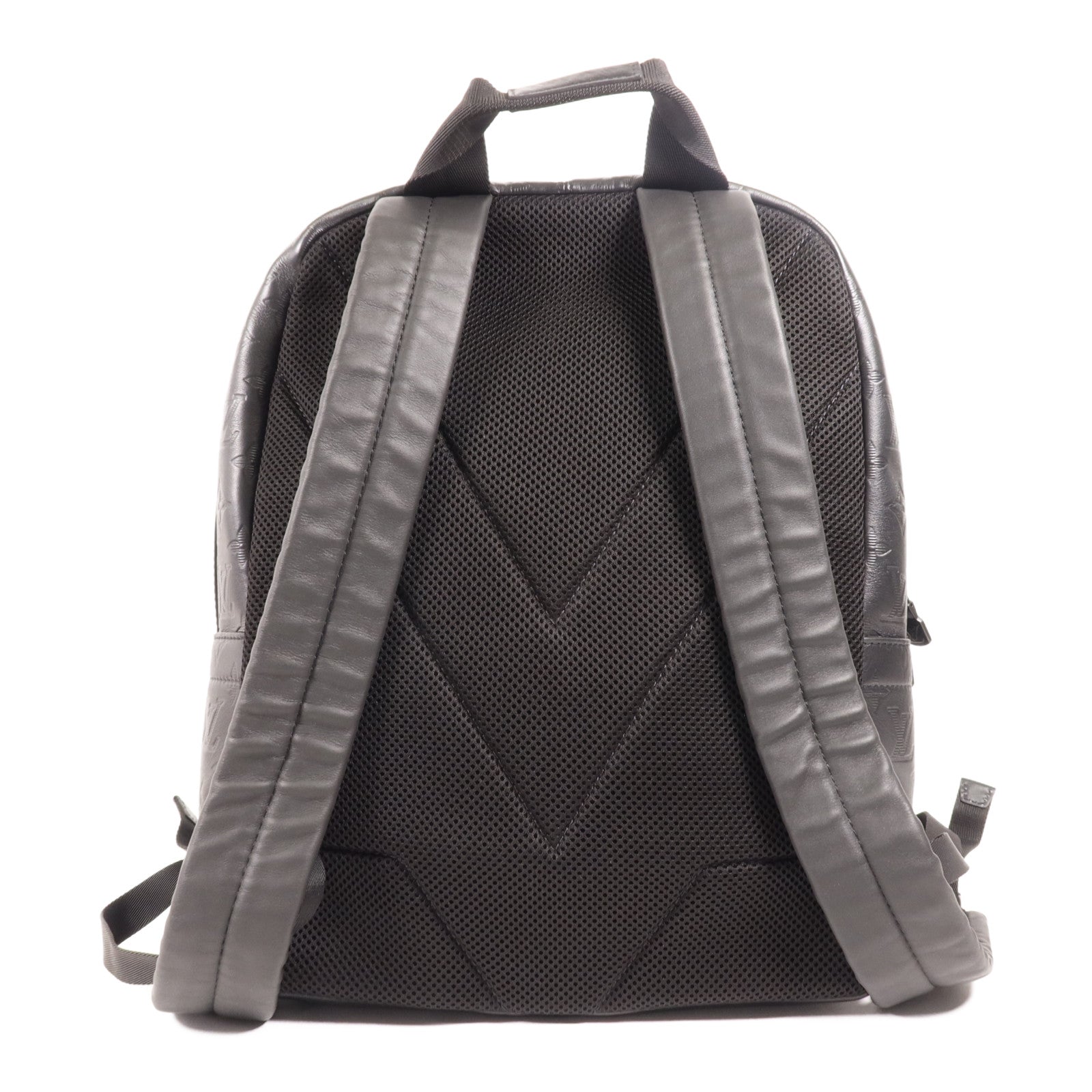 LOUIS VUITTON Monogram Embossed Discovery Backpack銀扣背包