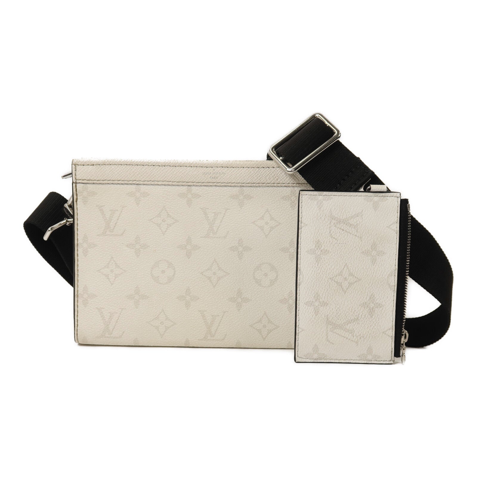 LOUIS VUITTON Taigarama Gaston銀扣肩背袋
