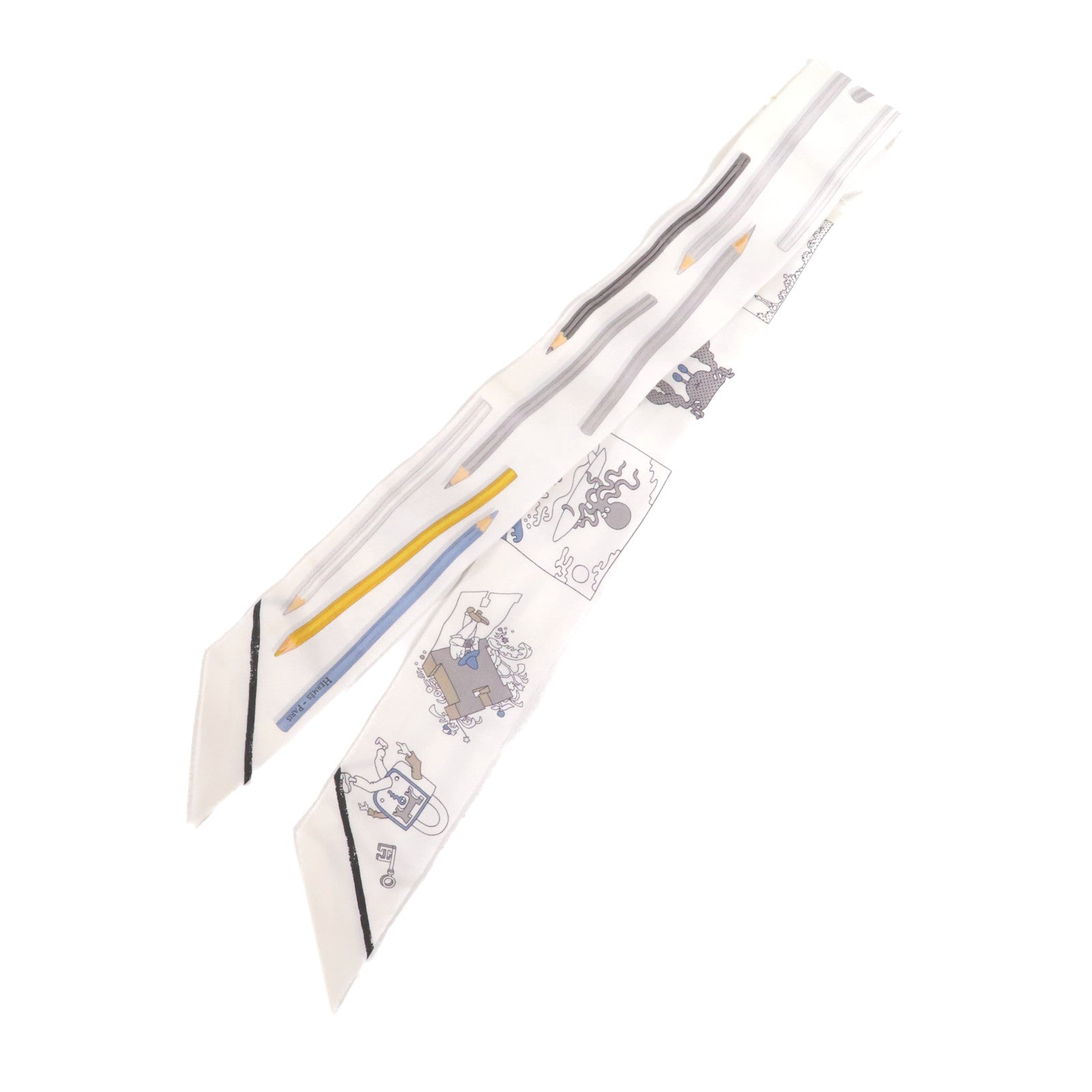 HERMES 絲質Twilly絲巾