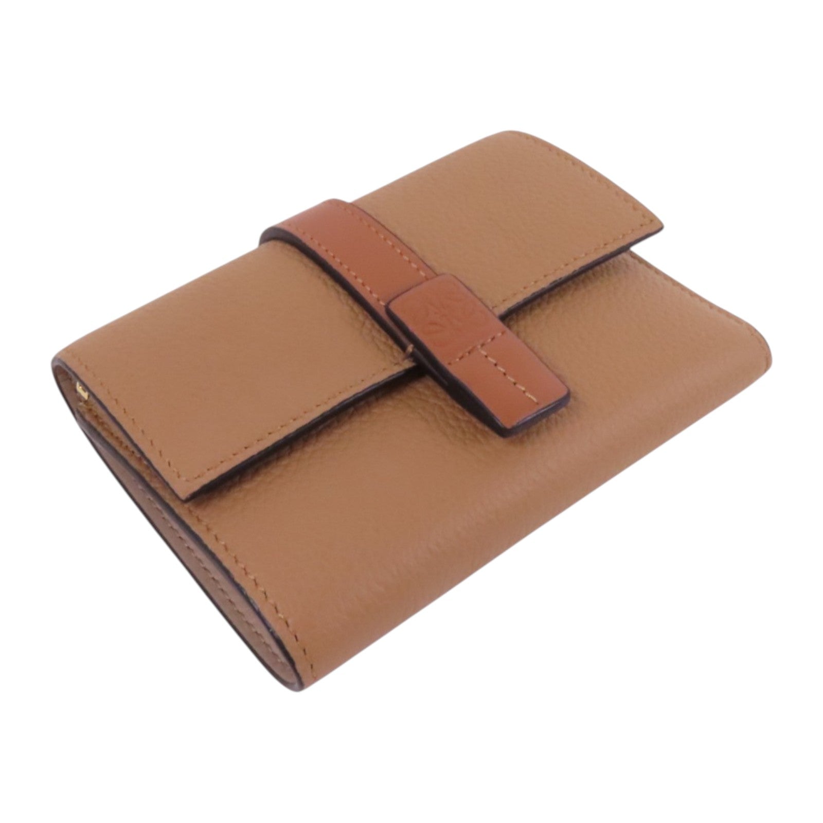 LOEWE 牛皮皮革Small Wallet銀扣短錢包