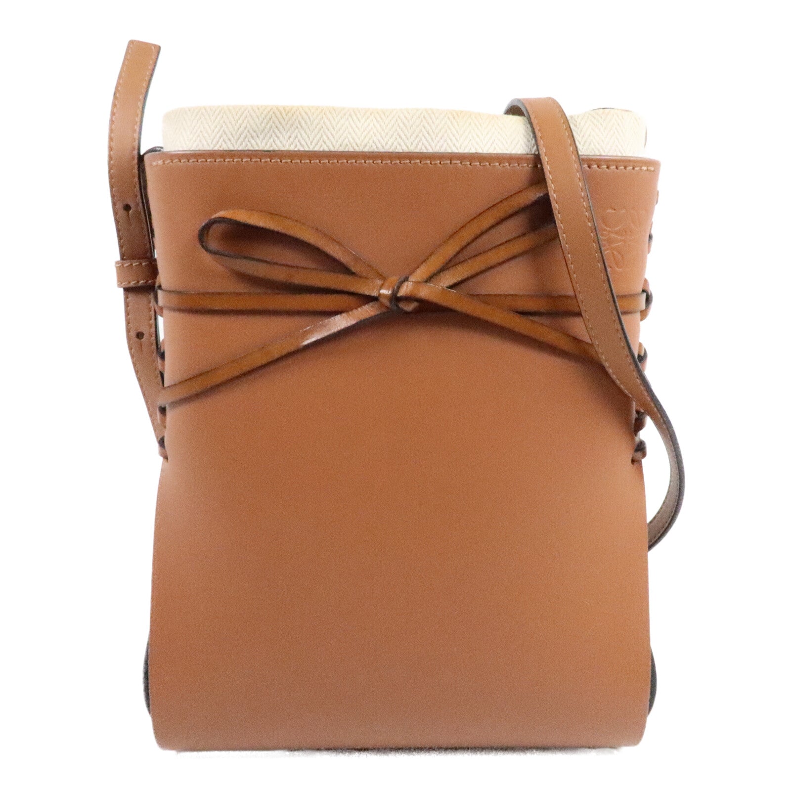 LOEWE 牛皮皮革Ikebana肩背袋