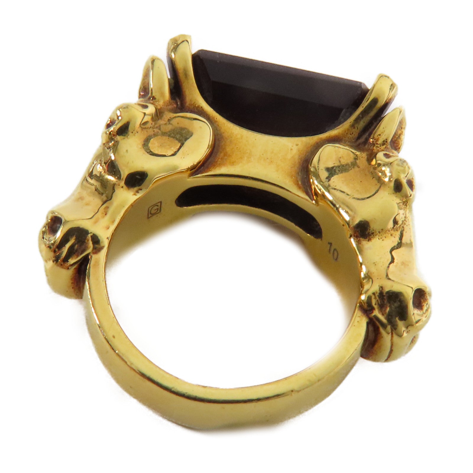 GUCCI 【萬聖節商品】金屬Tiger's Eye Ring戒指US#5.25