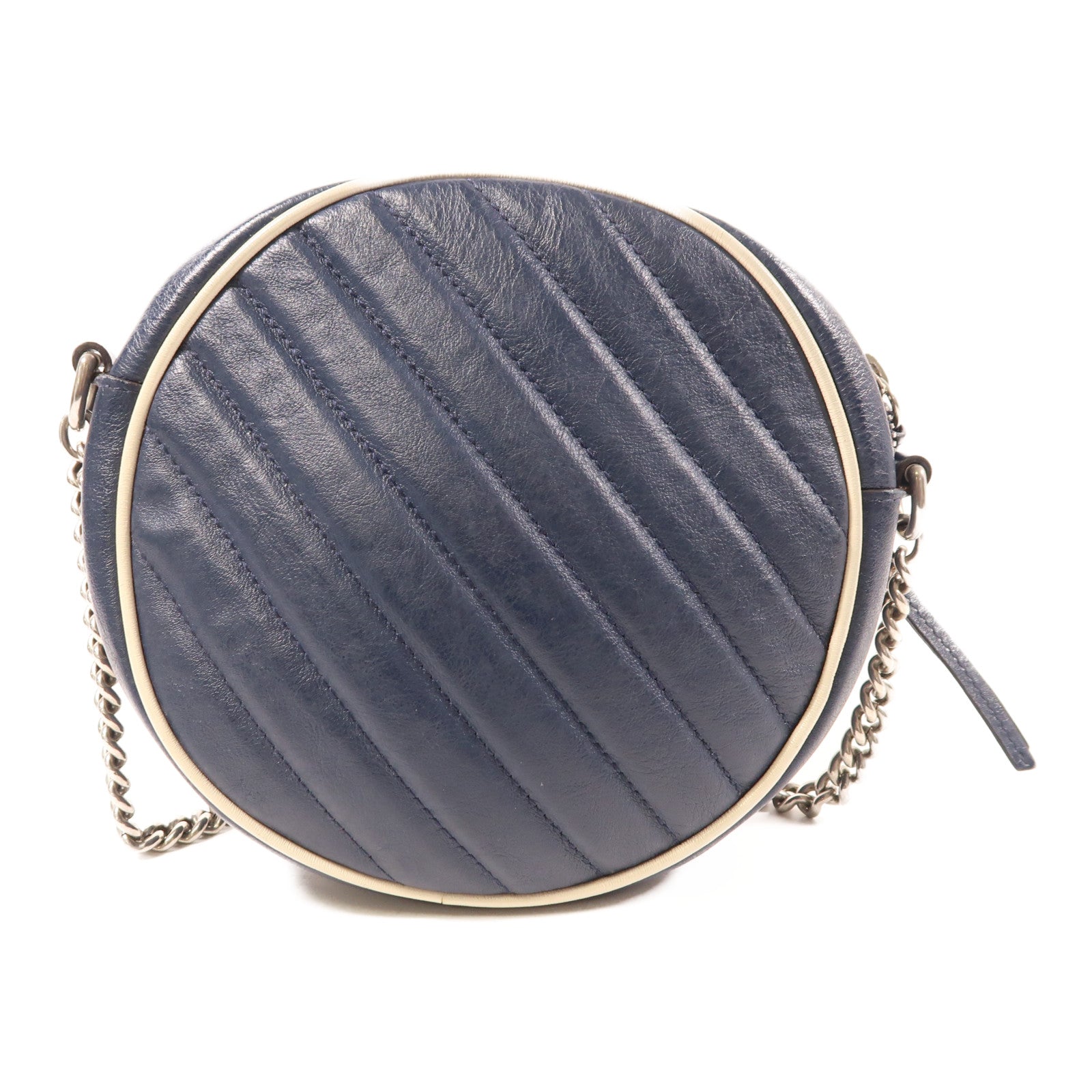 GUCCI 牛皮皮革GG Marmont銀扣肩背袋