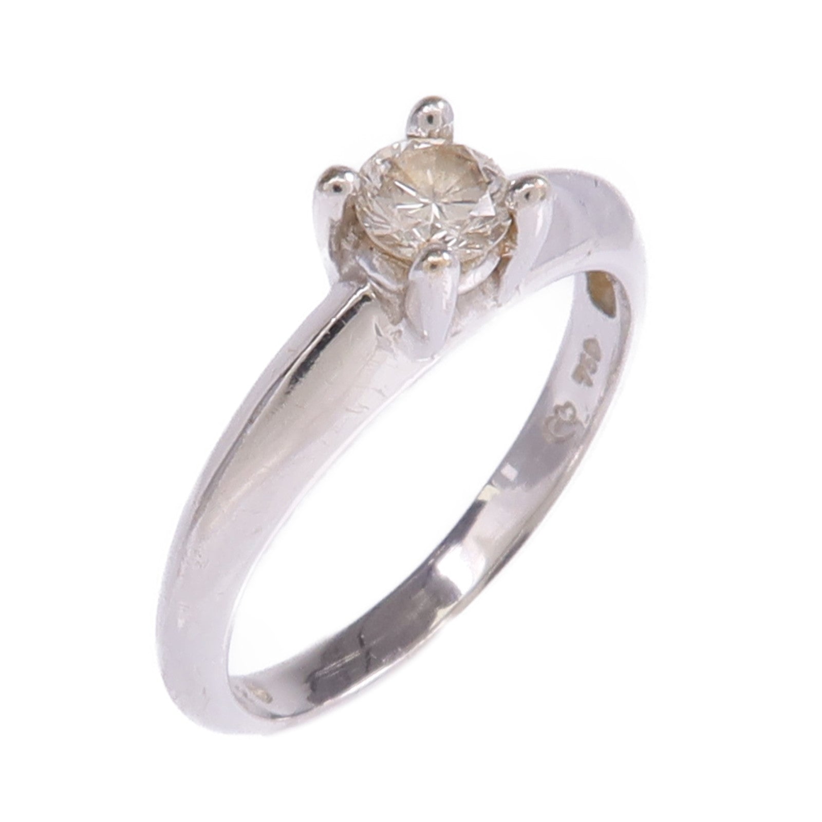 JEWELRY 【激減優惠】18K白金Diamond Ring鑽石戒指US#5
