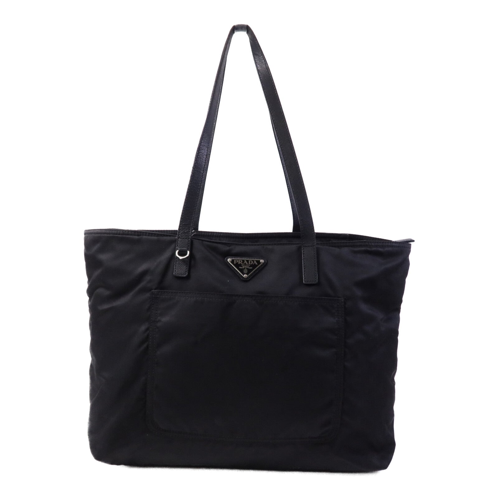 PRADA 尼龍Tote Bag銀扣手挽袋