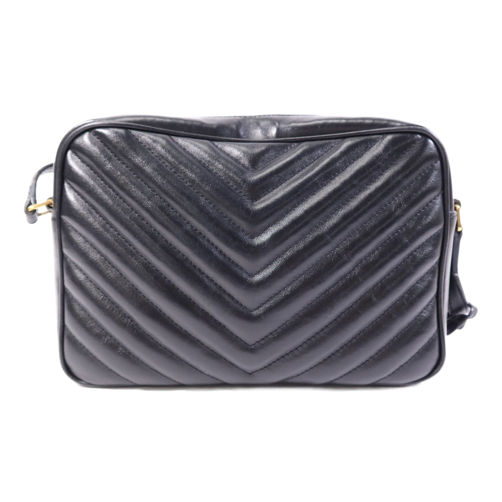 SAINT LAURENT 牛皮皮革Mini Lou金扣肩背袋