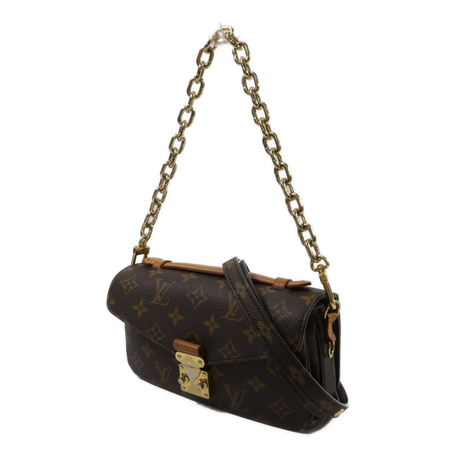 LOUIS VUITTON Monogram Pochette Metis East West金扣手挽肩背兩用袋