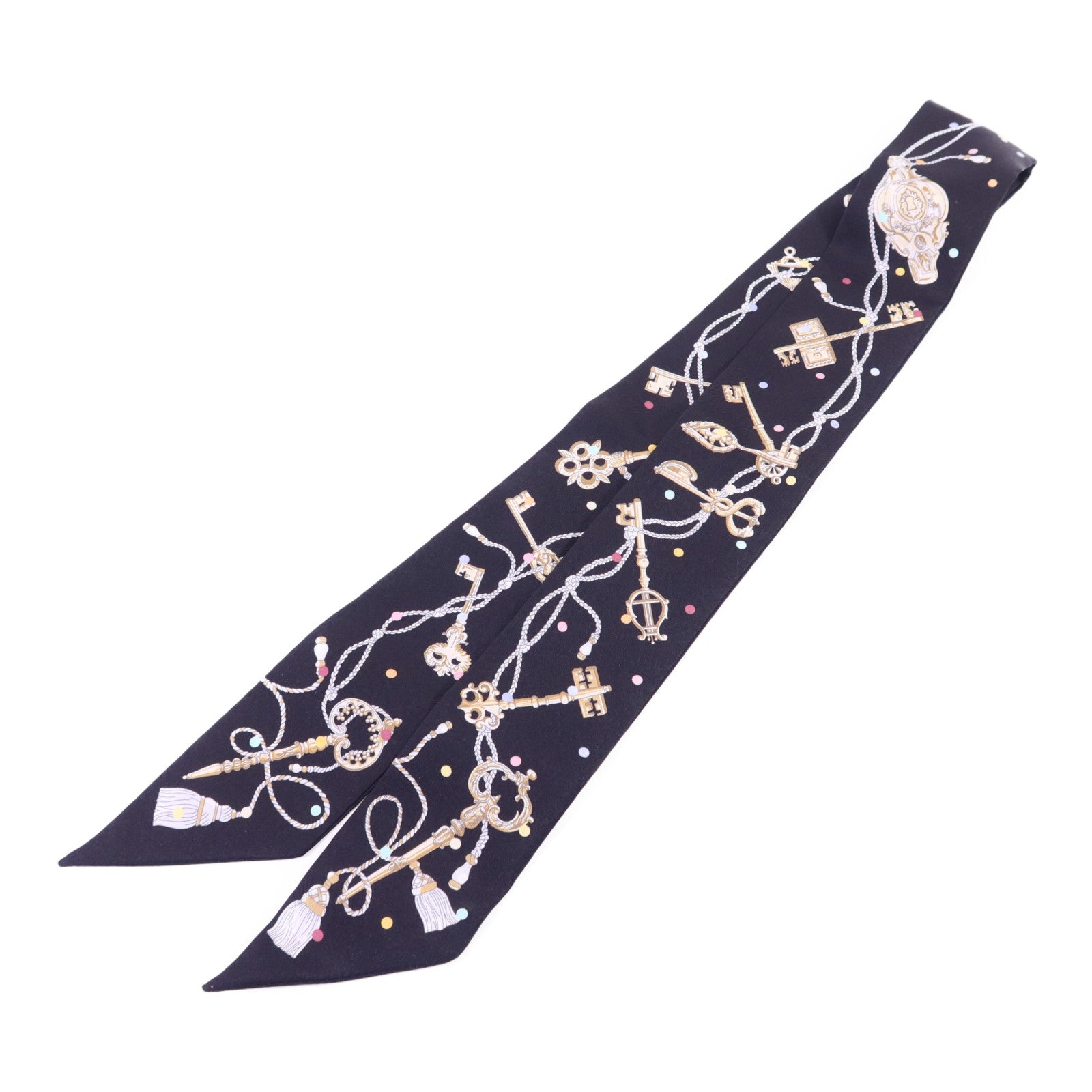 HERMES 絲質Twilly絲巾