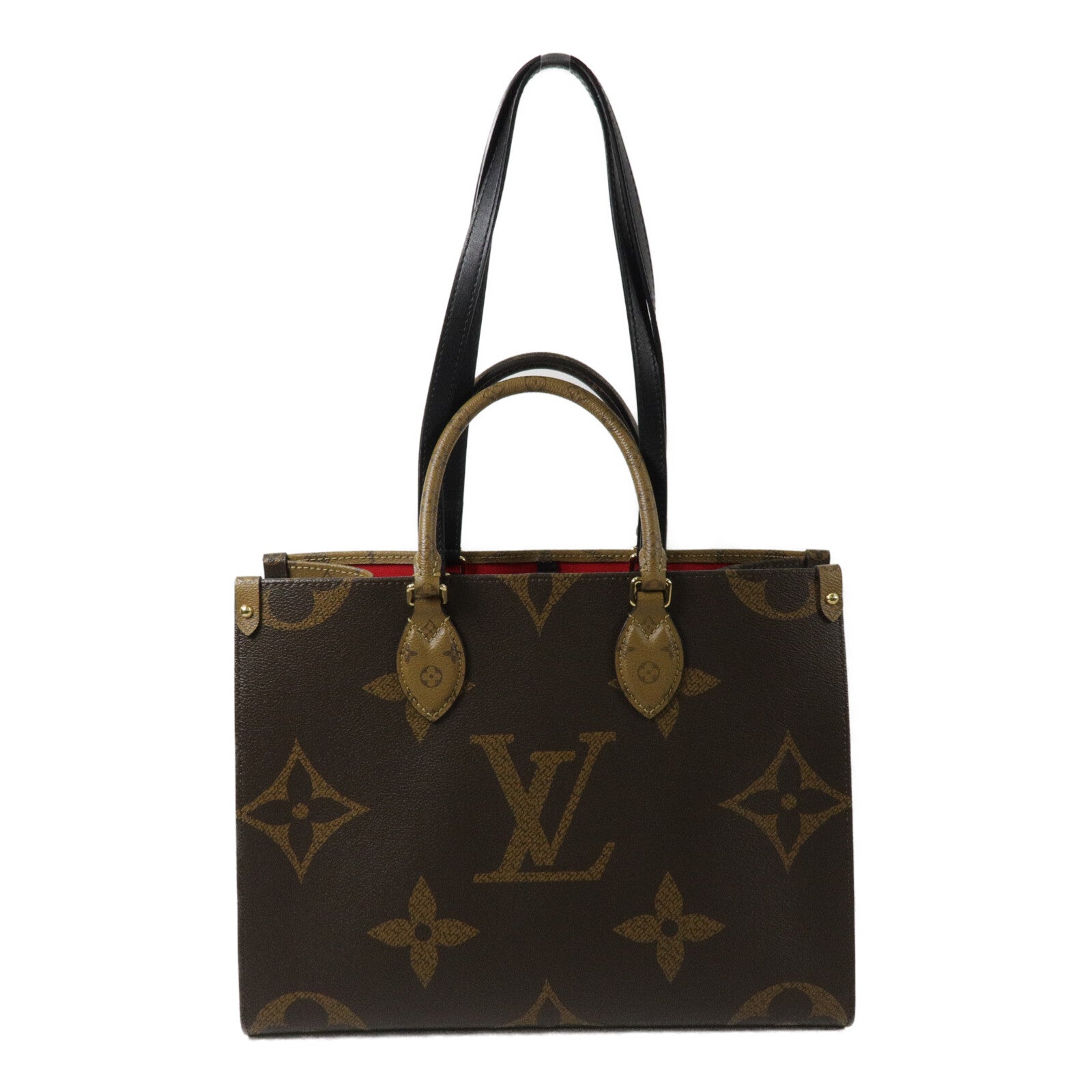 LOUIS VUITTON Monogram Giant On The Go MM手挽肩背兩用袋