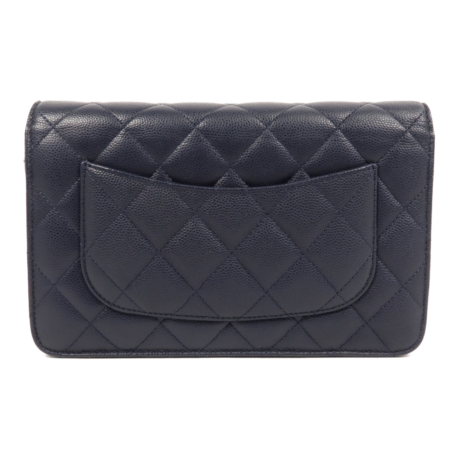 CHANEL 牛皮皮革WOC Wallet On Chain金扣鏈帶肩背袋