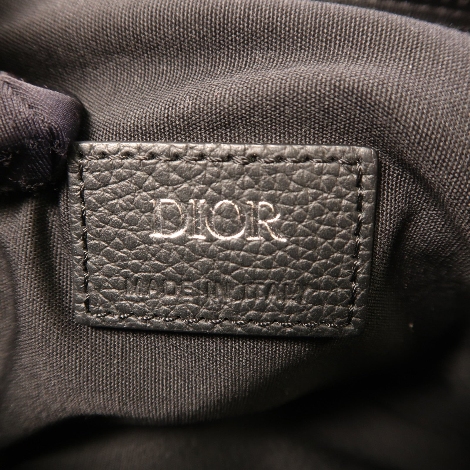 Dior CD SHW Saddle Bag Canvas Blue Beige