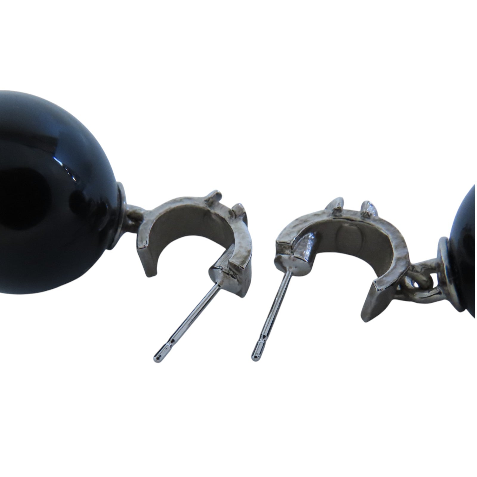 CHANEL 金屬/PVC CC Earrings金扣耳環