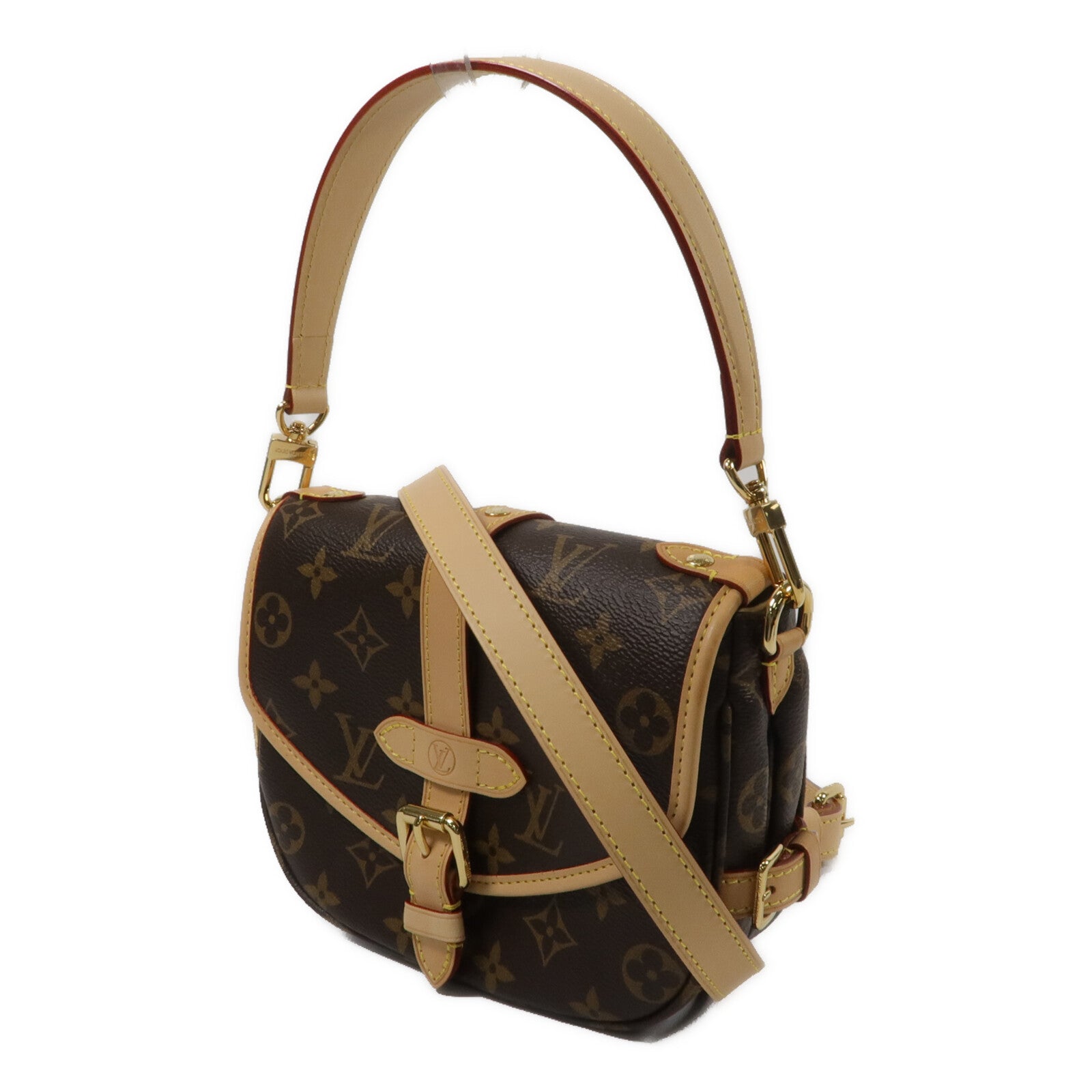 LOUIS VUITTON Monogram Saumur BB手挽肩背兩用袋