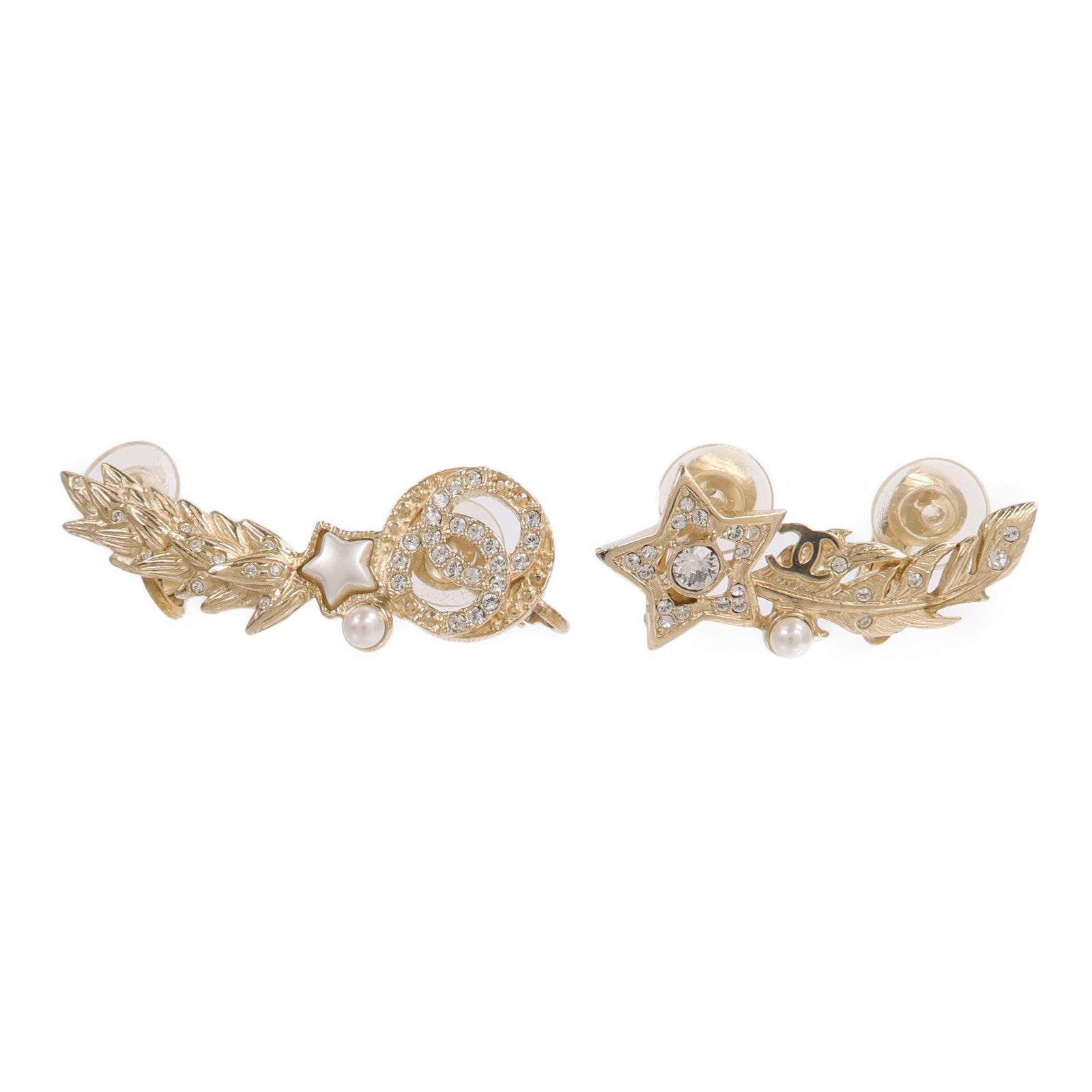 CHANEL 金屬Shooting Star CC Logo Ear Cuffs耳環