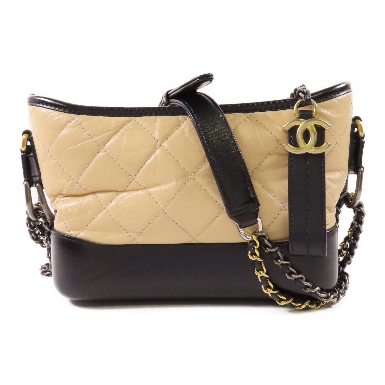 CHANEL 【激減優惠】牛皮皮革Gabrielle Small鏈帶肩背袋