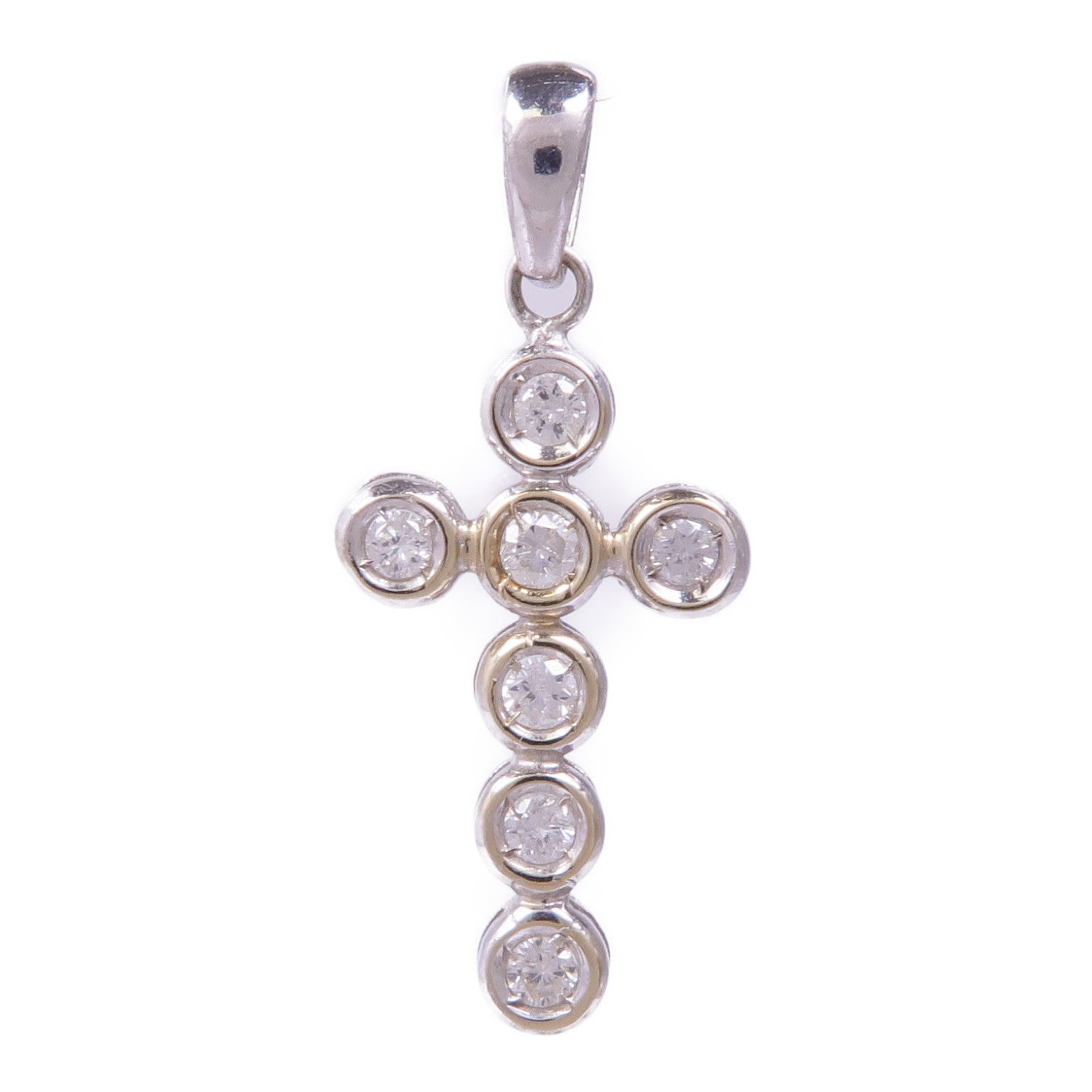 JEWELRY 【激減優惠】18K白金Diamond Pendant Top鑽石吊墜