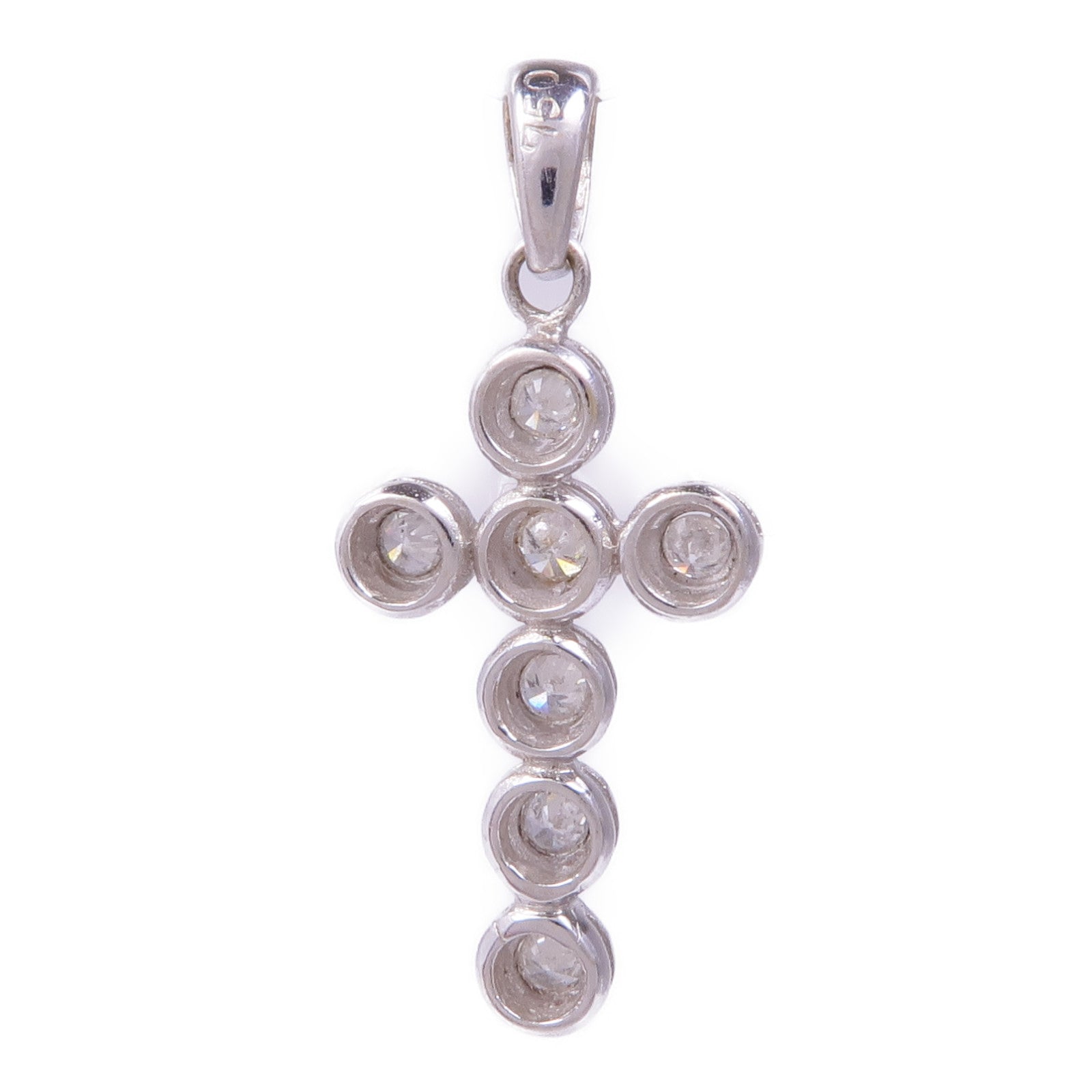 JEWELRY 【激減優惠】18K白金Diamond Pendant Top鑽石吊墜