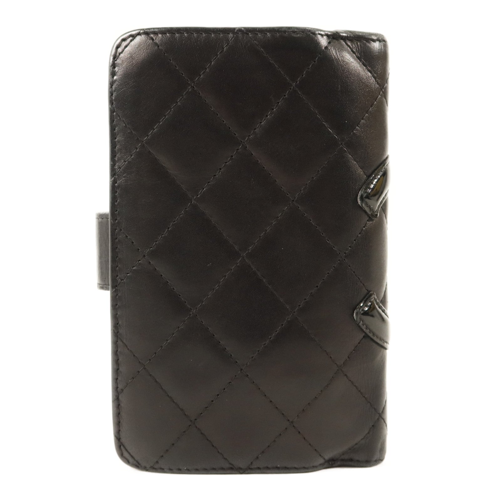 CHANEL 牛皮皮革Cambon Bifold Wallet銀扣錢包
