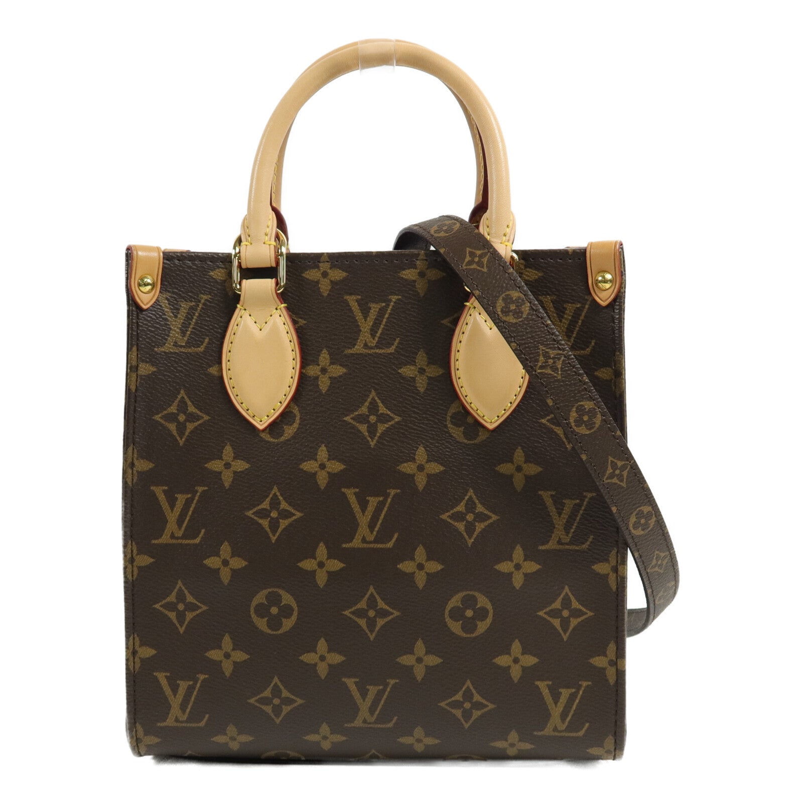 LOUIS VUITTON Monogram Sac Plat BB手挽肩背兩用袋