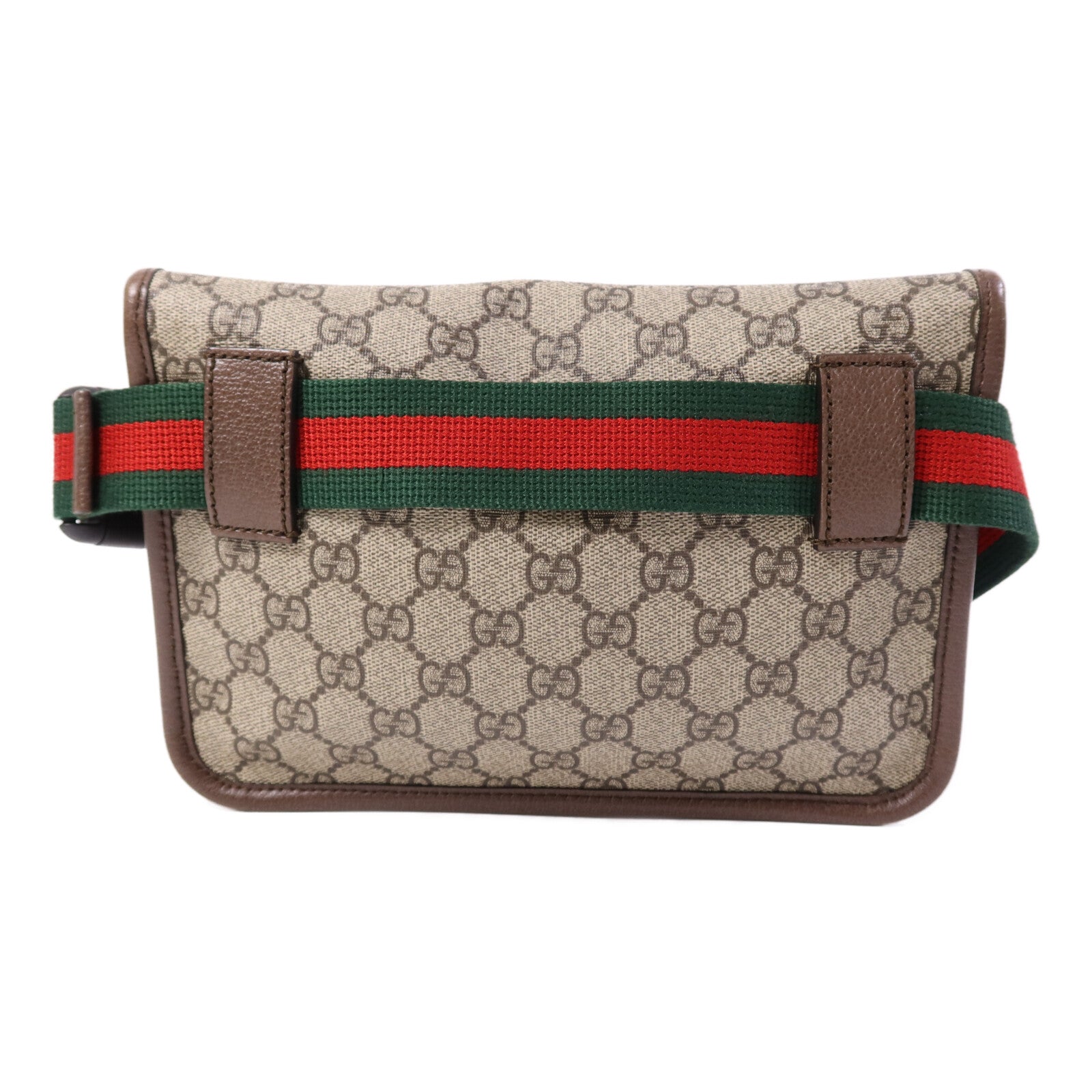 GUCCI 塗層帆布GG Supreme Waist Bag金扣腰包