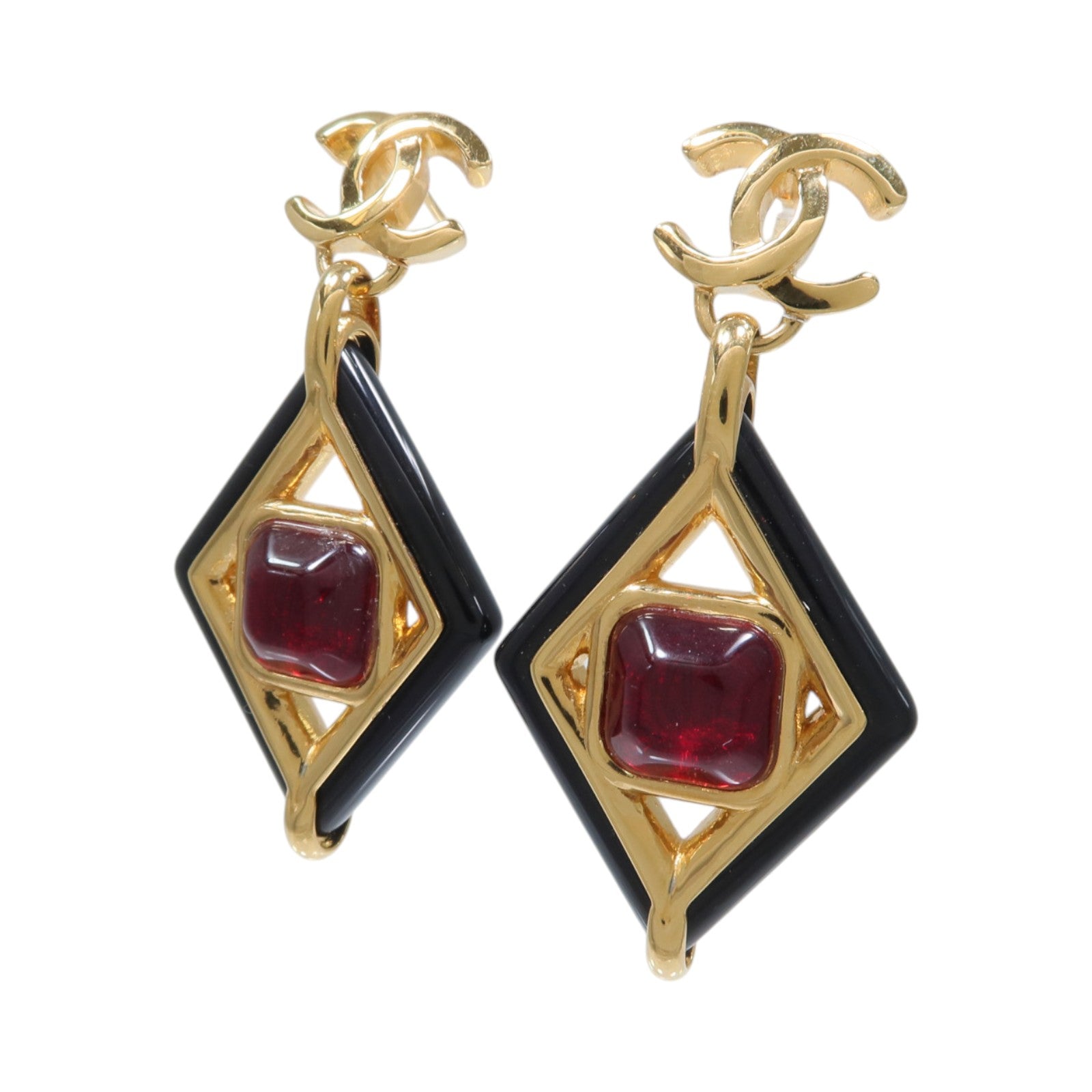 CHANEL PVC/金屬Earrings耳環