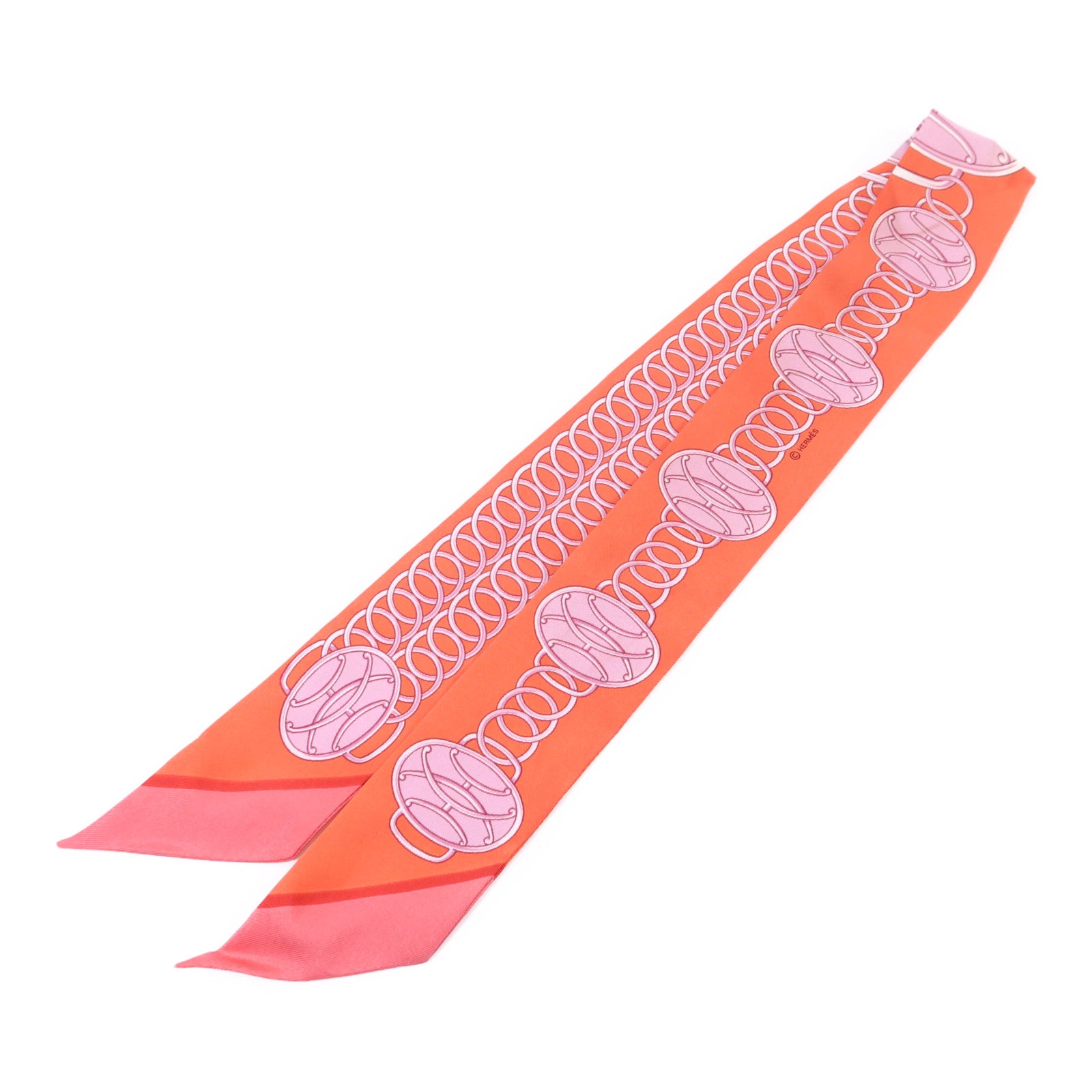 HERMES 絲質Twilly絲巾