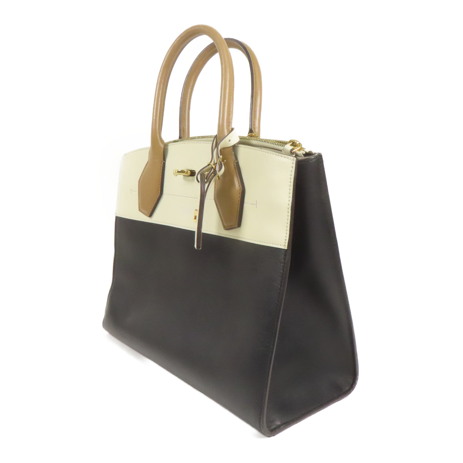 LOUIS VUITTON 牛皮皮革City Steamer金扣手挽肩背兩用袋