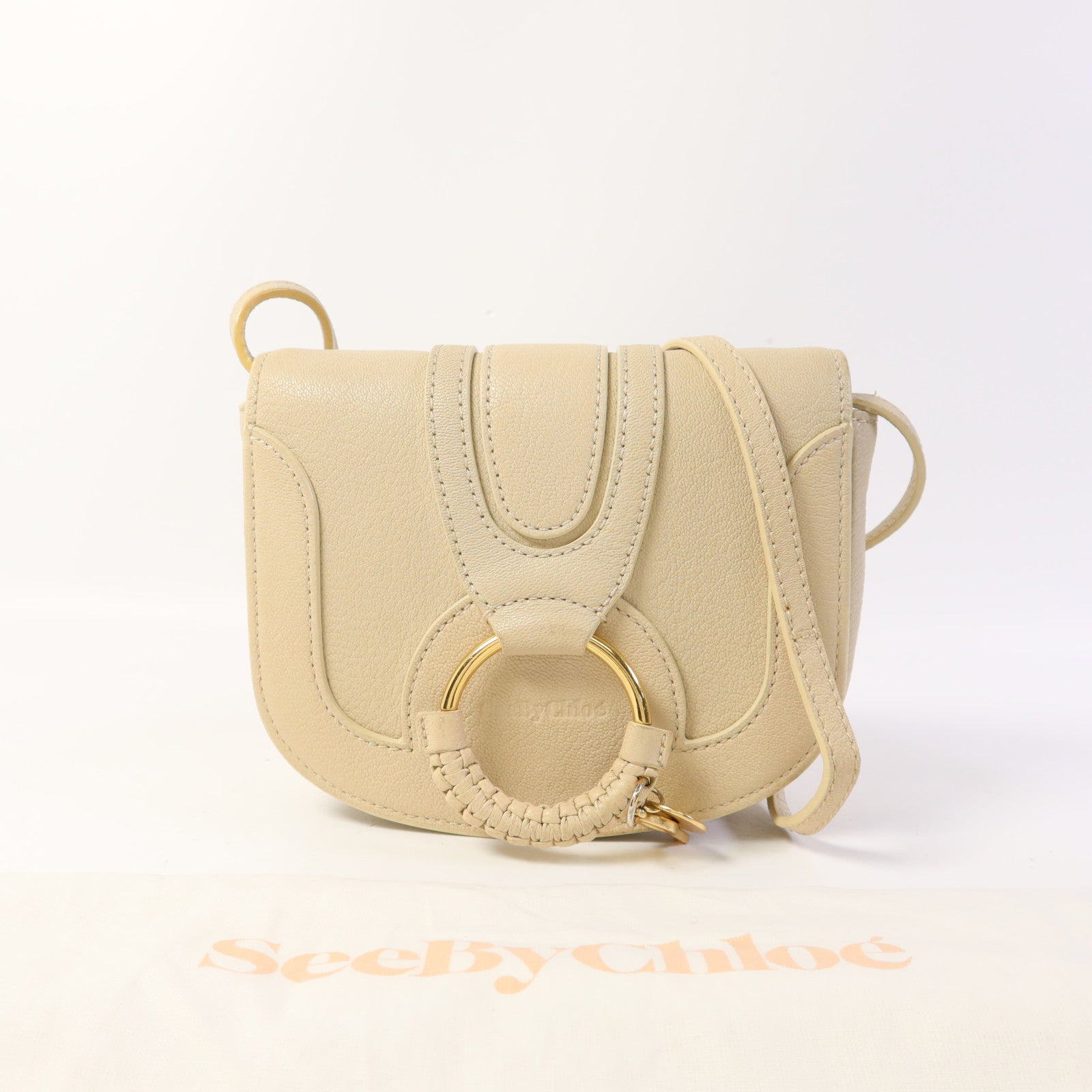 SEE BY CHLOE 牛皮皮革Shoulder Bag金扣肩背袋