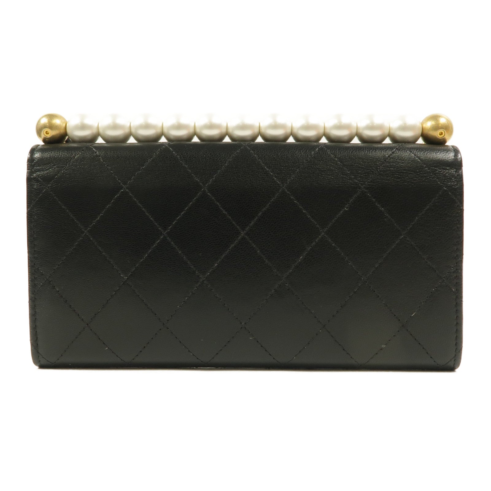 CHANEL 牛皮皮革Chic Pearls Wallet On Chain鏈帶肩背袋