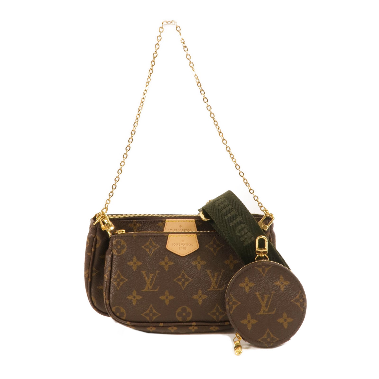 LOUIS VUITTON Monogram Multi Pochette Accessoires金扣肩背袋
