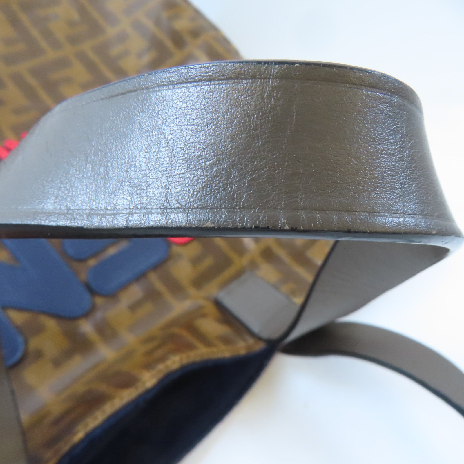 FENDI (PRICE DOWN) GHW 2 Way Shoulder Tote Bag 8BR720 PVC Brown